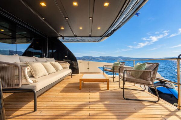 Sanlorenzo SX76 FOR SALE aft deck3